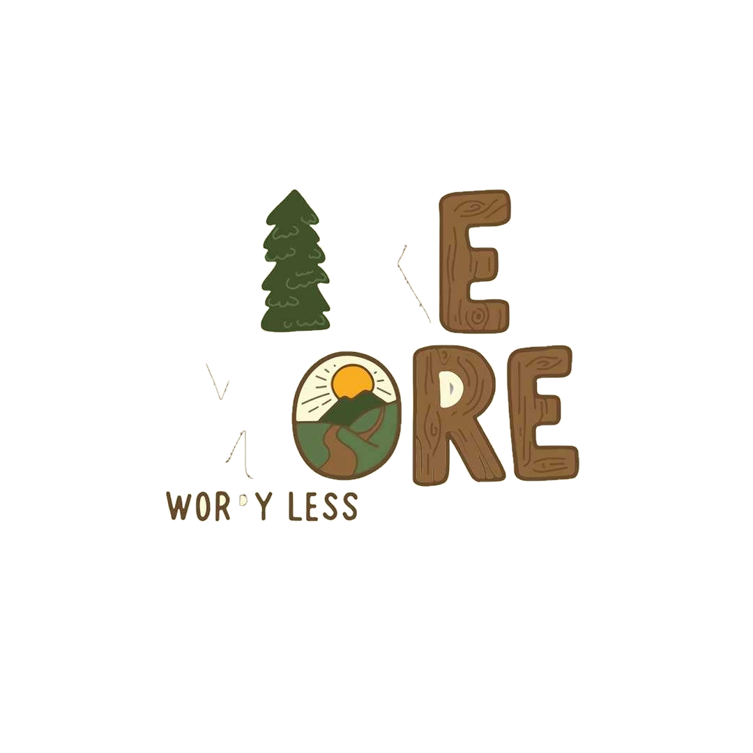 Hike More Worry Less Sticker